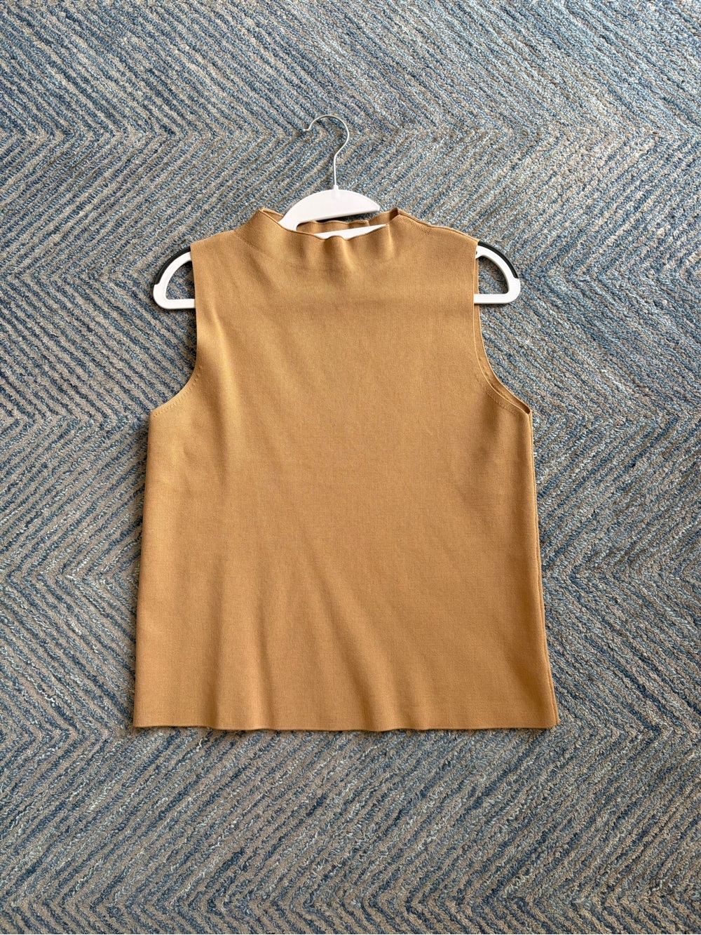 Love Bonito Sleeveless Mock Neck Top - Tan